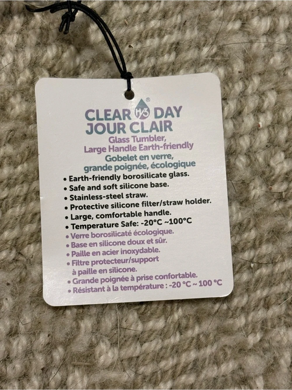 Clear Day Glass Mug with Pink Silicone Base